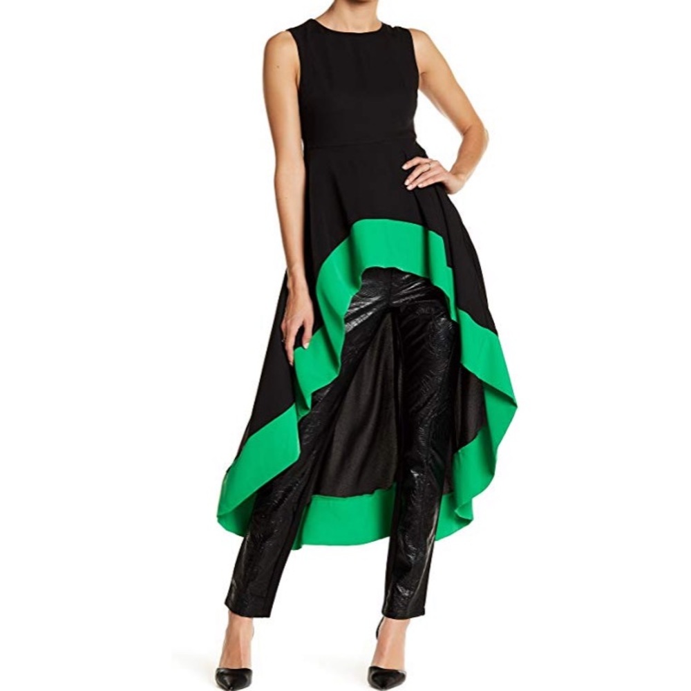 Gracia Colorblock Hi-Low Shirt